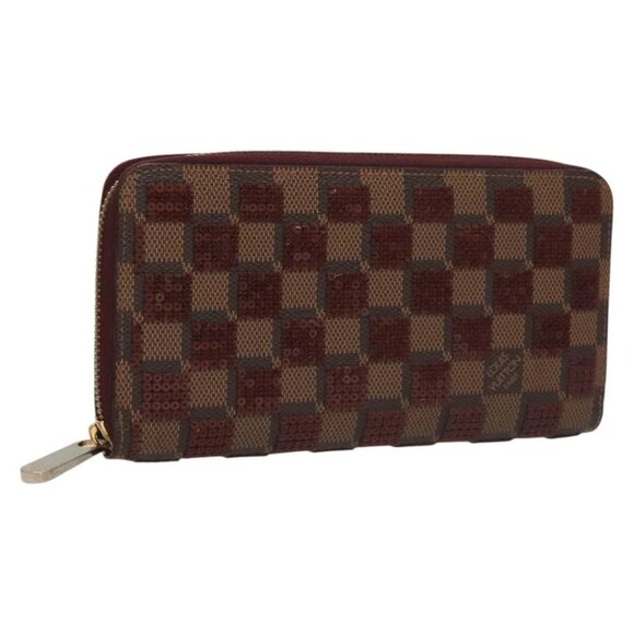 LOUIS VUITTON Damie Payette Zippy Wallet Long Wallet Red - Picture 1 of 14